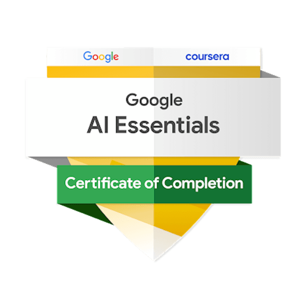 Google AI Essentials verified parent badge